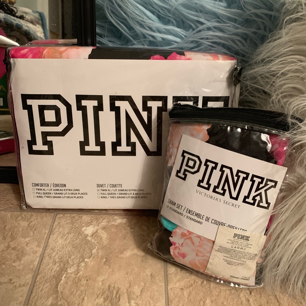 Victoria secret PINK duvet and shams
